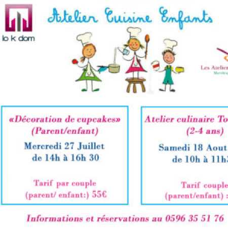 Atelier culinaire "tout-petits 2-4 ans" (Parent et Enfant)