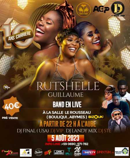 RUTSHELLE GUILLAUME Band Live en Guadeloupe